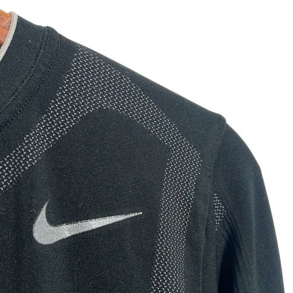 Nike Pro Tight Nike Fit Graphic Long Sleeve Athletic T-Shirt Black Gray Size XXL - Picture 3 of 8